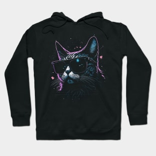 I Need More Space Cat T-Shirt with Starry Space Background Hoodie